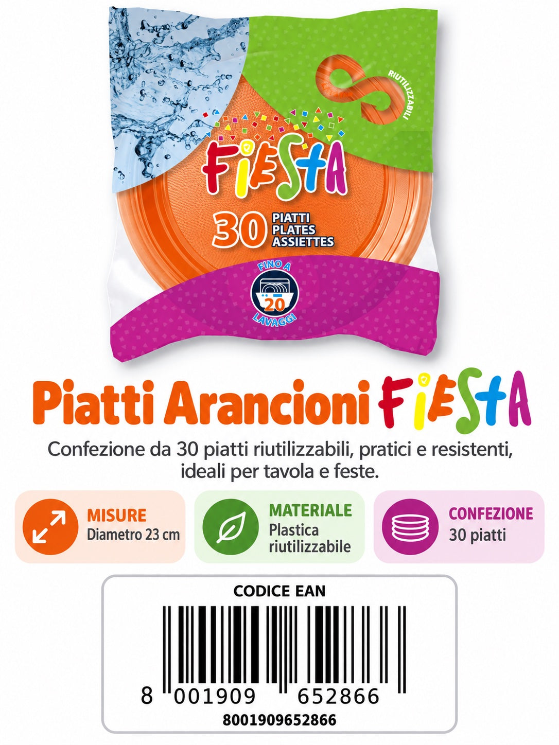 Prezzo Netto30 Piatti 220Uni Ara Fst-Riu 19 Cf