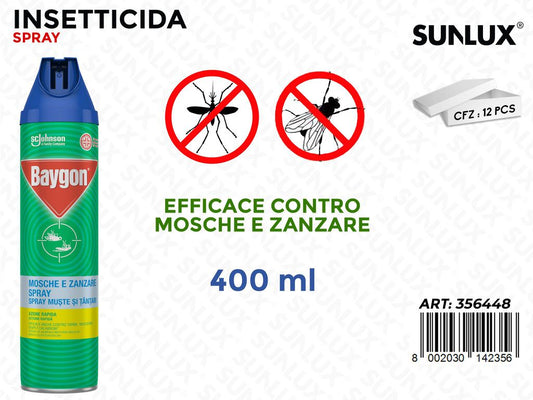 Insetticida Spray Mosche-zanzare 400ML