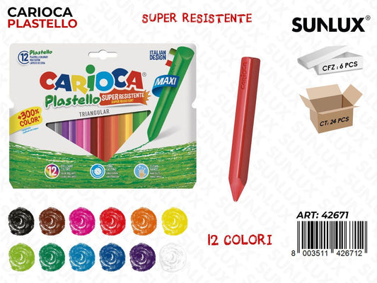 Carioca Plastello Jumbo 12COL.