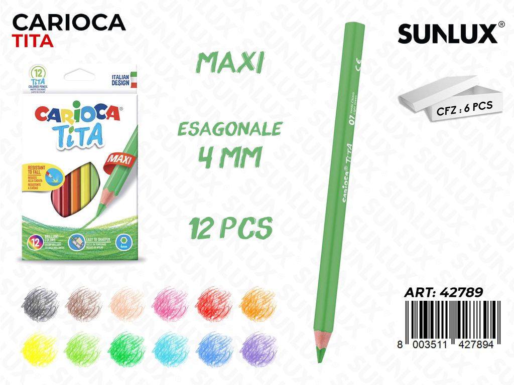 Carioca Tita Maxi Sca. 12COL. 4MM