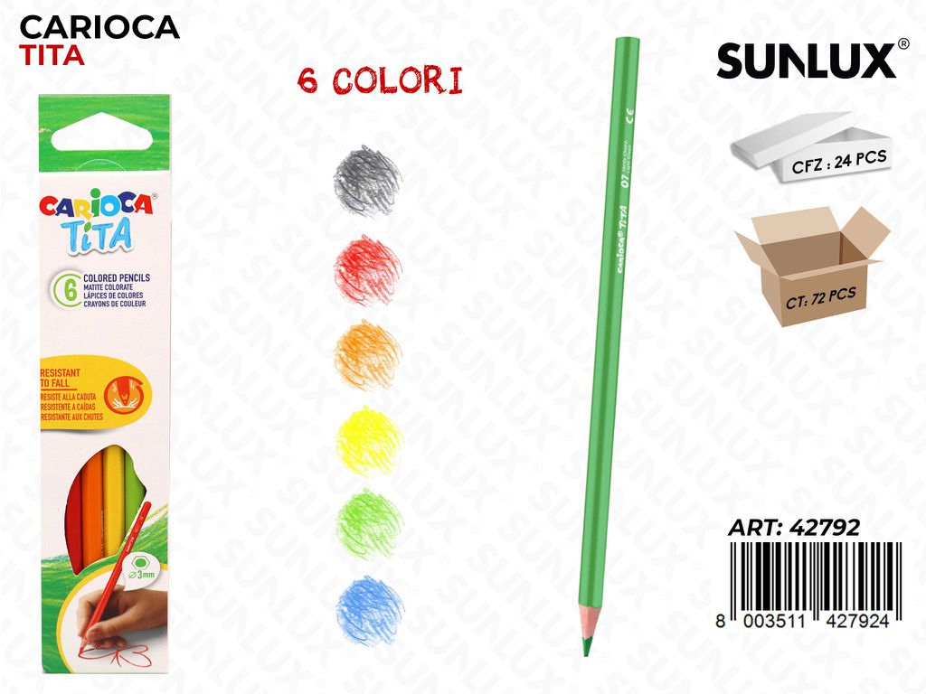 Carioca Tita Scat. da 6 col