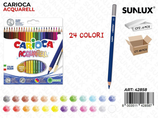 Carioca Acquerelli Pencil 24 Pz