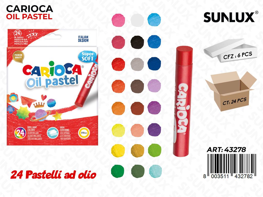 Carioca Pastelli Ad Olio 24COL.