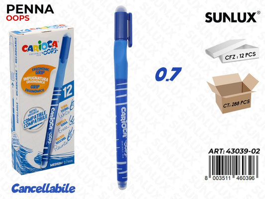 Carioca Oops Cancell. Blu 0.7MM