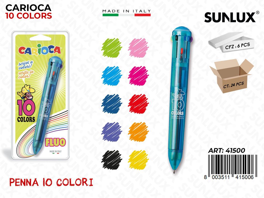 Carioca Penna 10COLORS Fluo