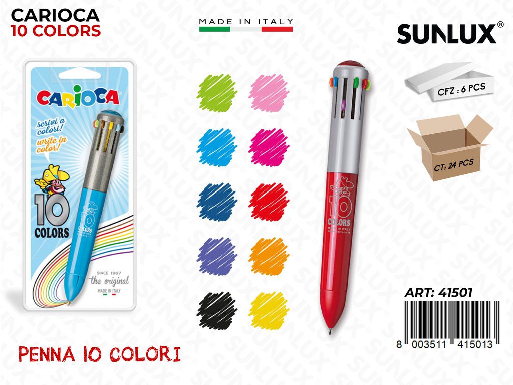 Carioca Penna 10 Colors