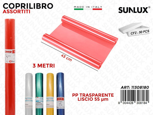 Rt Coverlux Col. Trasp. Pp Liscio Μm 45CM*3MT
