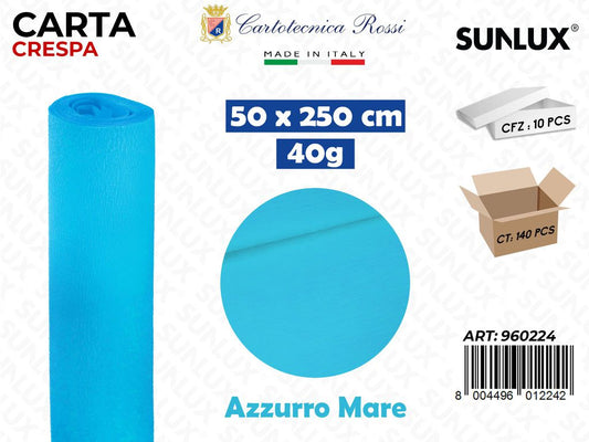 Carta Crespata 0224 40G 50*250CM Azz.marino