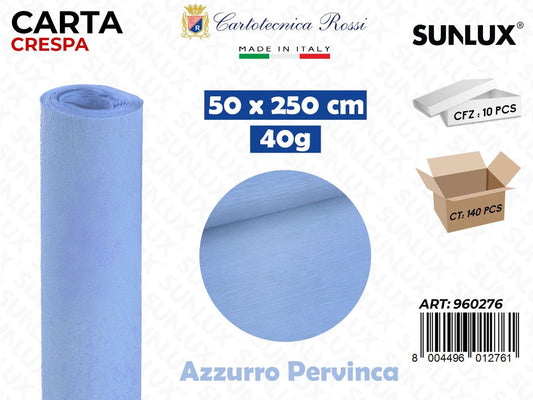 Carta Crespata 0276 40G 50*250CM Azzurro