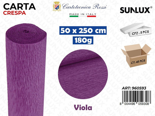 Carta Crespata 593 180G 50*250CM Viola