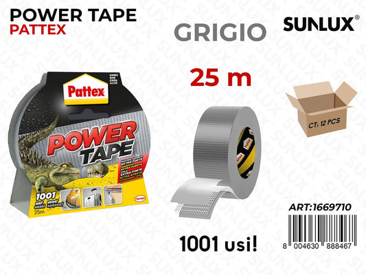 Pattex Power Tape Grigio 25MT