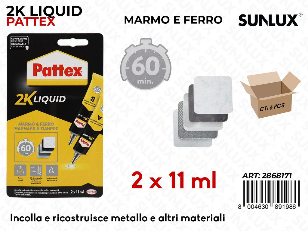Pattex Marmo e Ferro 22ML 2PCS *11G