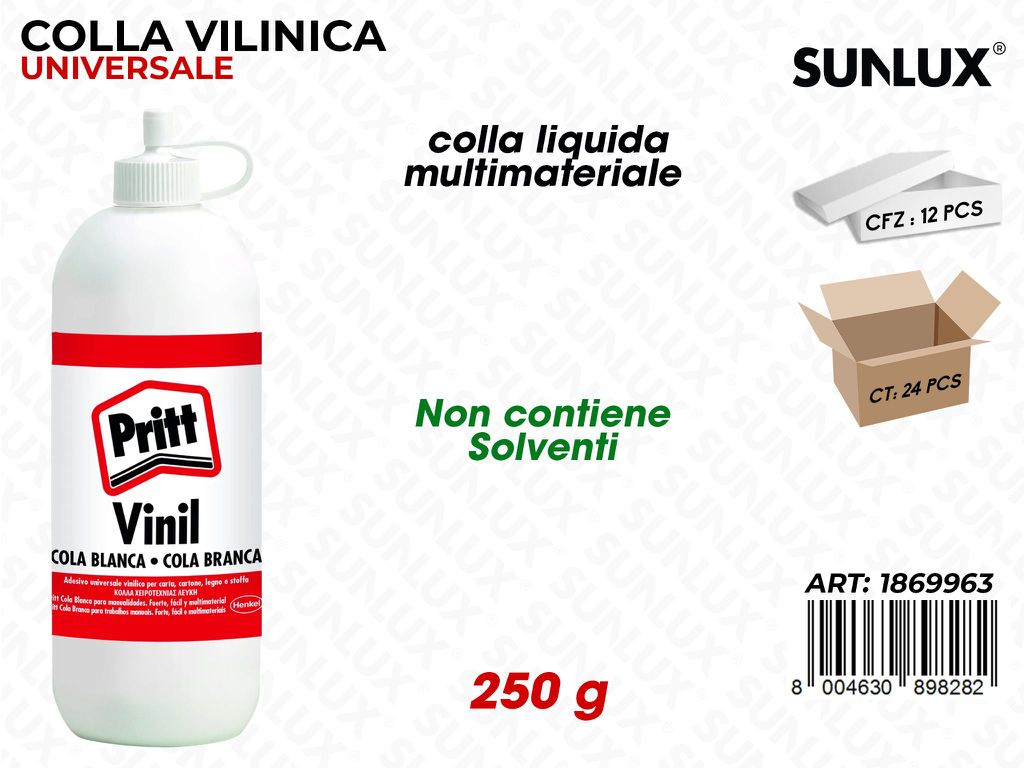 Pritt Colla Vinil Uni. Bianco 250GR