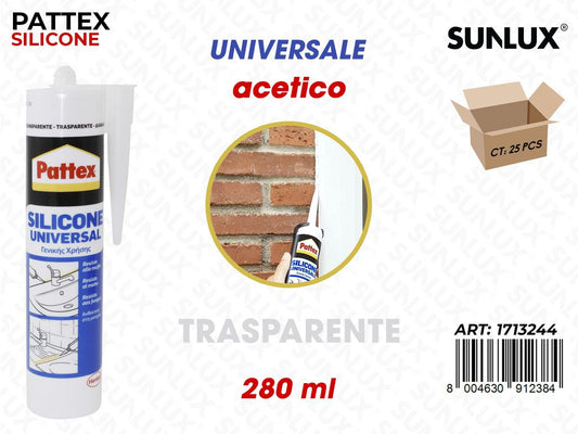 Pattex Silicone Uni. Trasp. 280ML