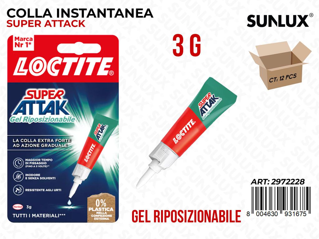 Attak Colla Gel Riposizionabile 3GR