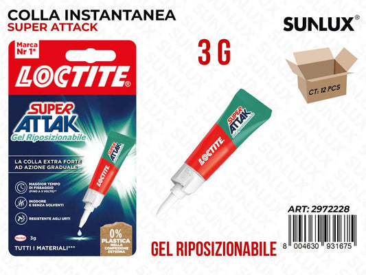 Attak Colla Gel Riposizionabile 3GR