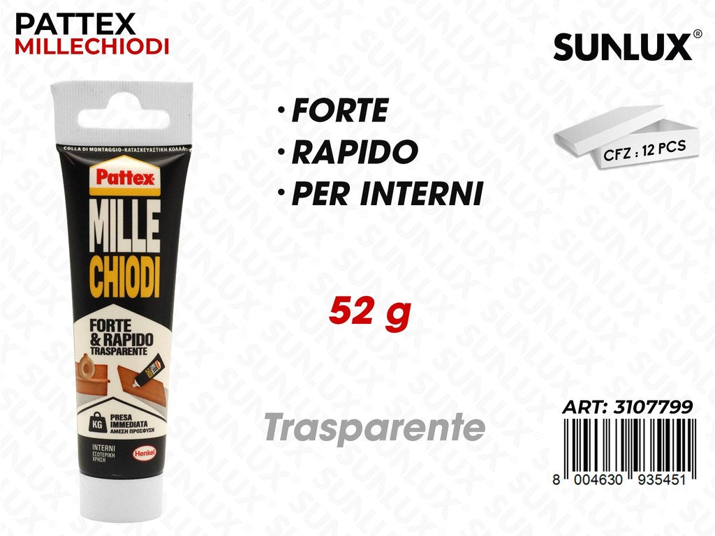 Pattex Mille Chiodi Trasp. 52GR