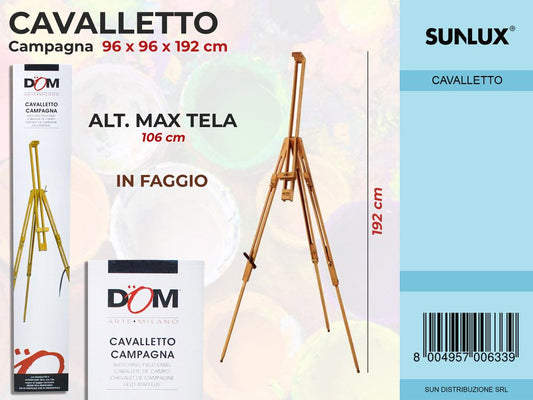 Cavalletto da Campagna in Legno 96*96*192 Cm