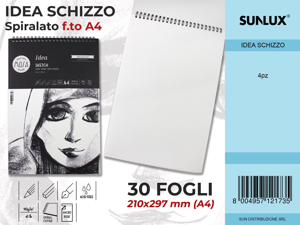 Idea Schizzo Spirale 30FF-F.TO A4