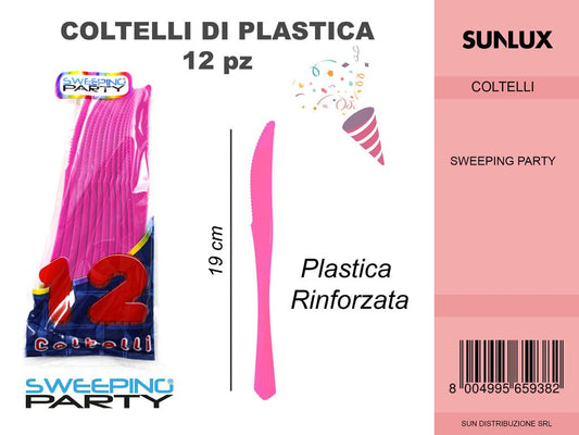 COLTELLI 12PZ COLOR.ROSA/PZDA 24**