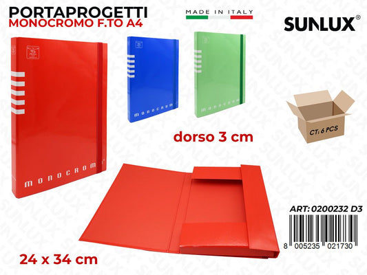Portaprogetti D3 Monocromo 24*34CM Ass.