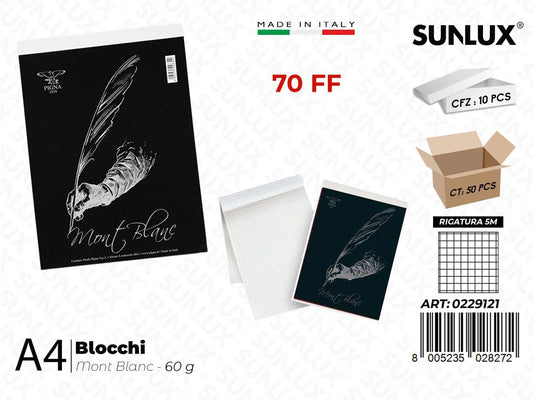 Blocchi Mont Blanc A4 70FF 5M