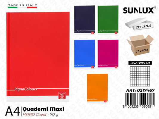 Maxi Pigna Colors Hard Cover 4M 70GR