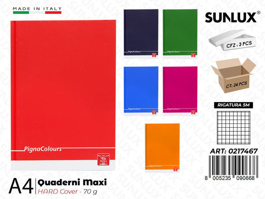 Maxi Pigna Colors Hard Cover 5M 70GR
