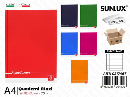 Maxi Pigna Colors Hard Cover 0C 70GR