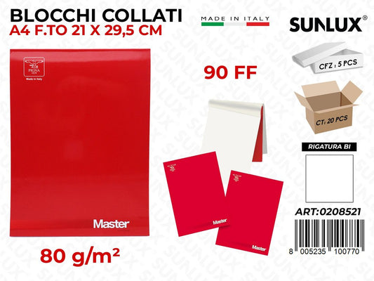 Blocchi Collati Master Rig.bi Fto A4