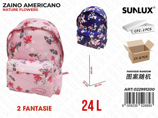 ZAINO AMERICANO NATURE FLOWERS ASS.