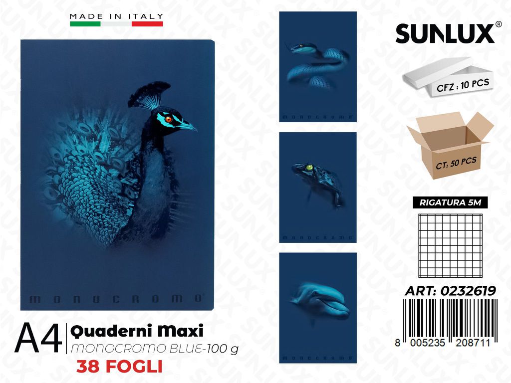 Maxi Monocromo Blue RIG.5M 100GR