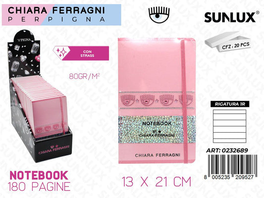 ESP. NOTEBOOK RIG. 1R C. FERRAGNI 180PAG. 13*21CM