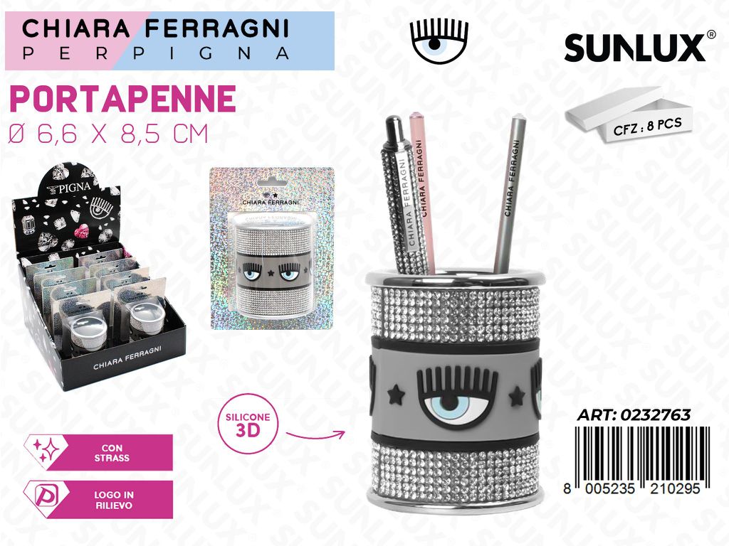 PORTAPENNE C. FERRAGNI C/ STRASS D.6.6*8.5CM
