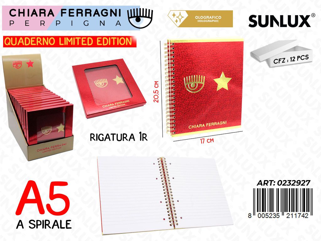 ESP. QUADERNO A5 1R C. FERRAGNI LIMIT. EDITION
