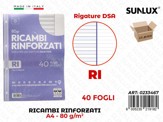 Ricambi Rinforzati A4 Dsa Rig. Ri 80GR 40FF