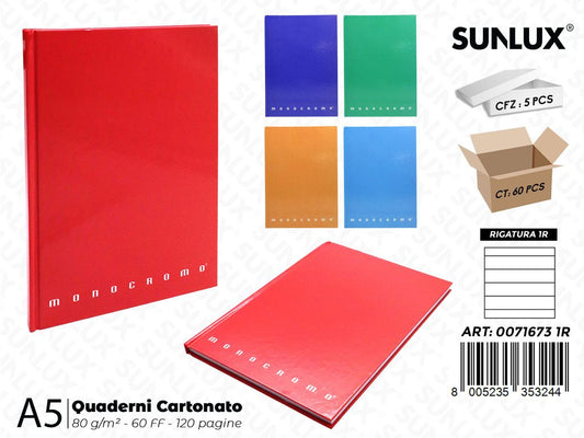 Quaderni Cart. Monocr. RIG.1R 80GR. 60FF