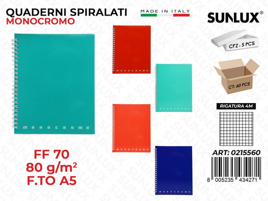 Quadern Spir Monocr 0215560 Var 4M