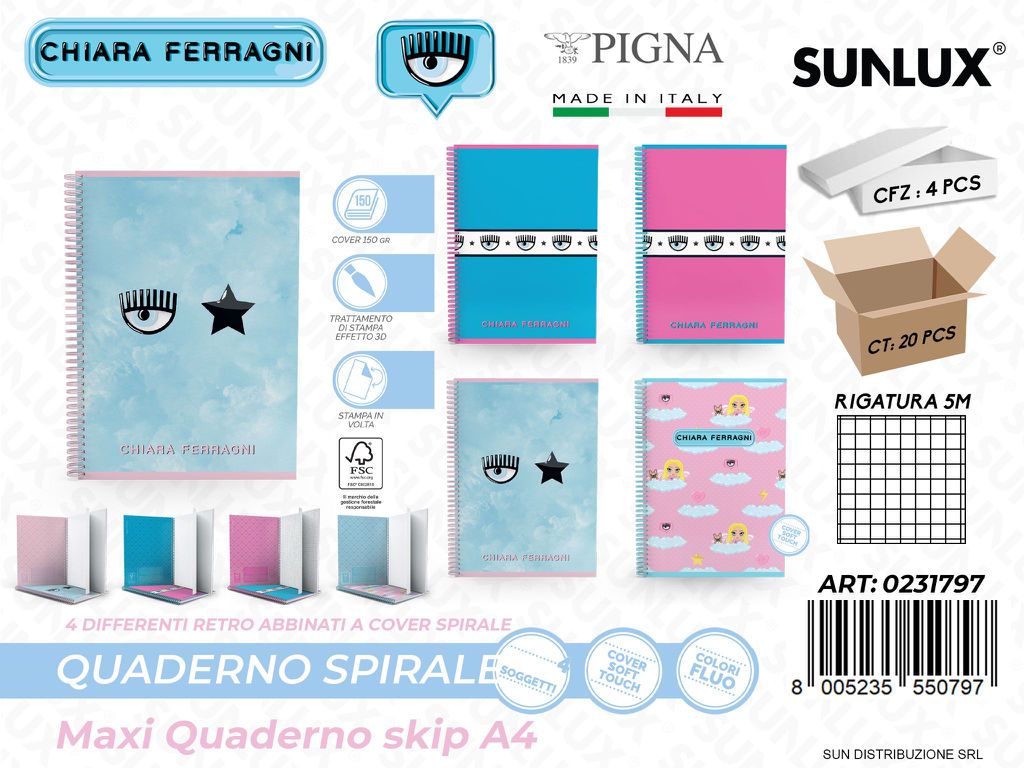MAXI QUAD. SKIP C. FERRAGNI A4 RIG. 5M