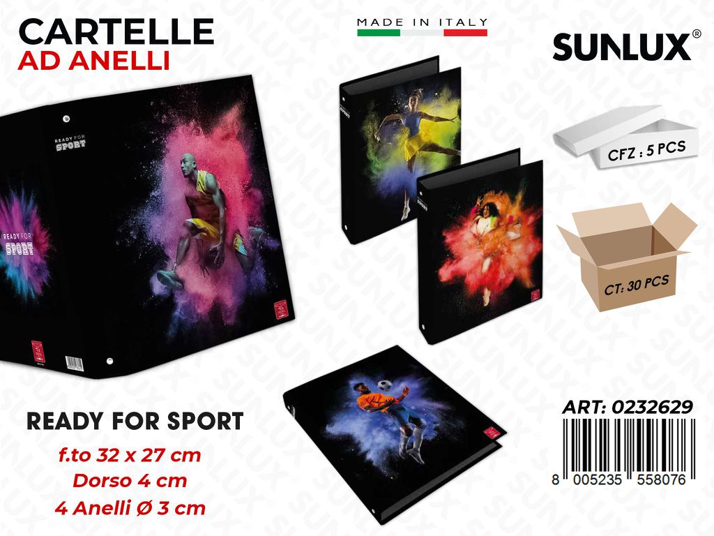 Cartelle Ad Anelli Sport F.to 27*32CM