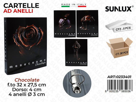 CART.AD ANELLI A4 MONOCROMO CHOCOLATE