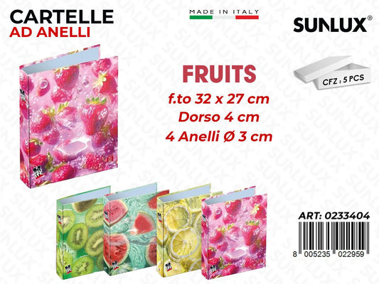 Cart.ad Anelli A4 Pigna Fruit 27*32CM