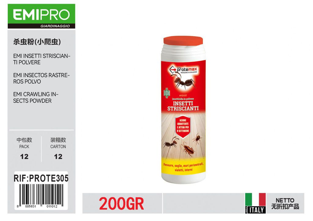 Insetti Striscianti Polvere 200Gr