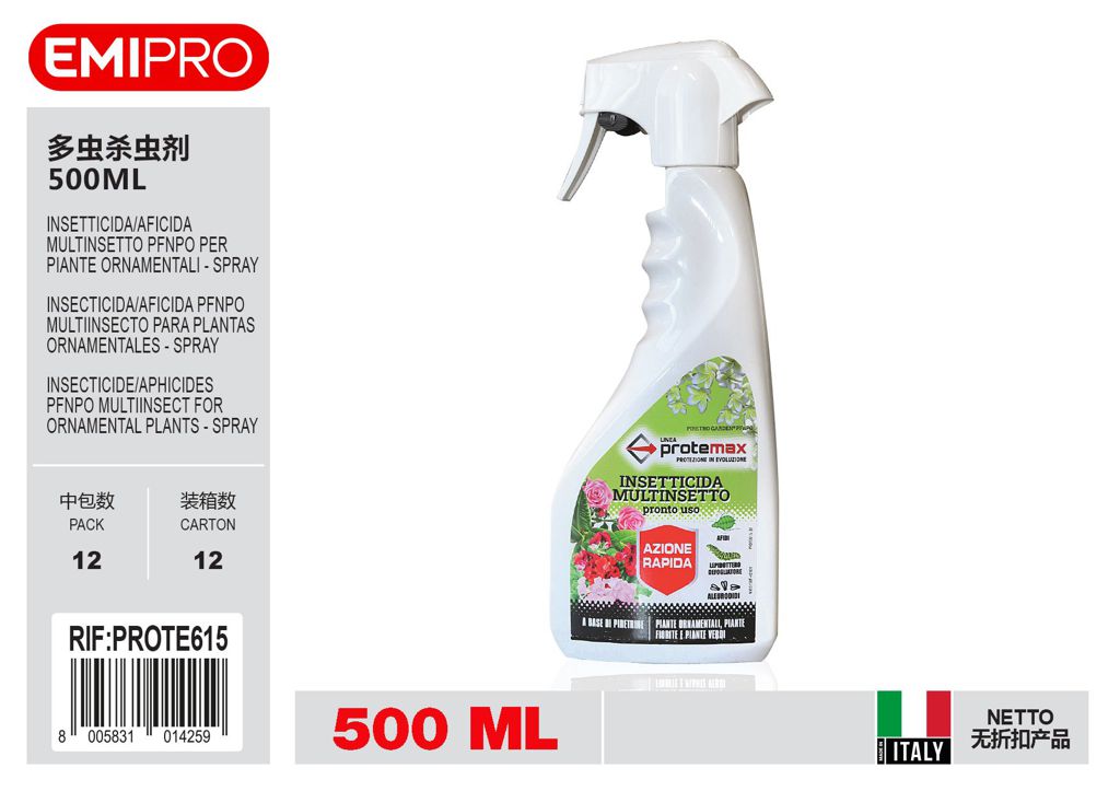 INSETTICIDA/AFICIDA MULTINSETTO PFnPO PER PIANTE ORNAMENTALI SPRAY 500ML