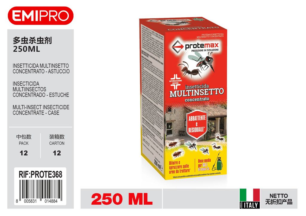 Insetticida Multinsetto Concentrato 250ml Astuccio