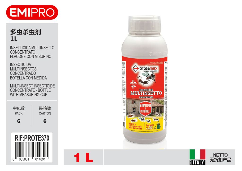 Insetticida Multinsetto Concentrato 1lt Flacone Con Misurino