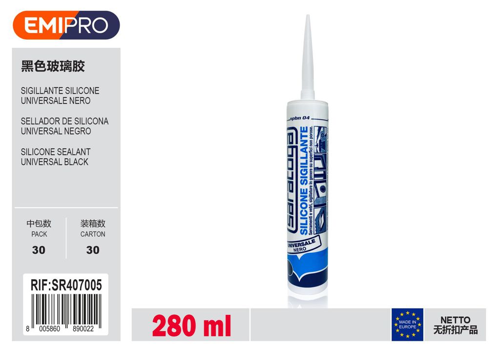 Sigillante Silicone Universale Nero