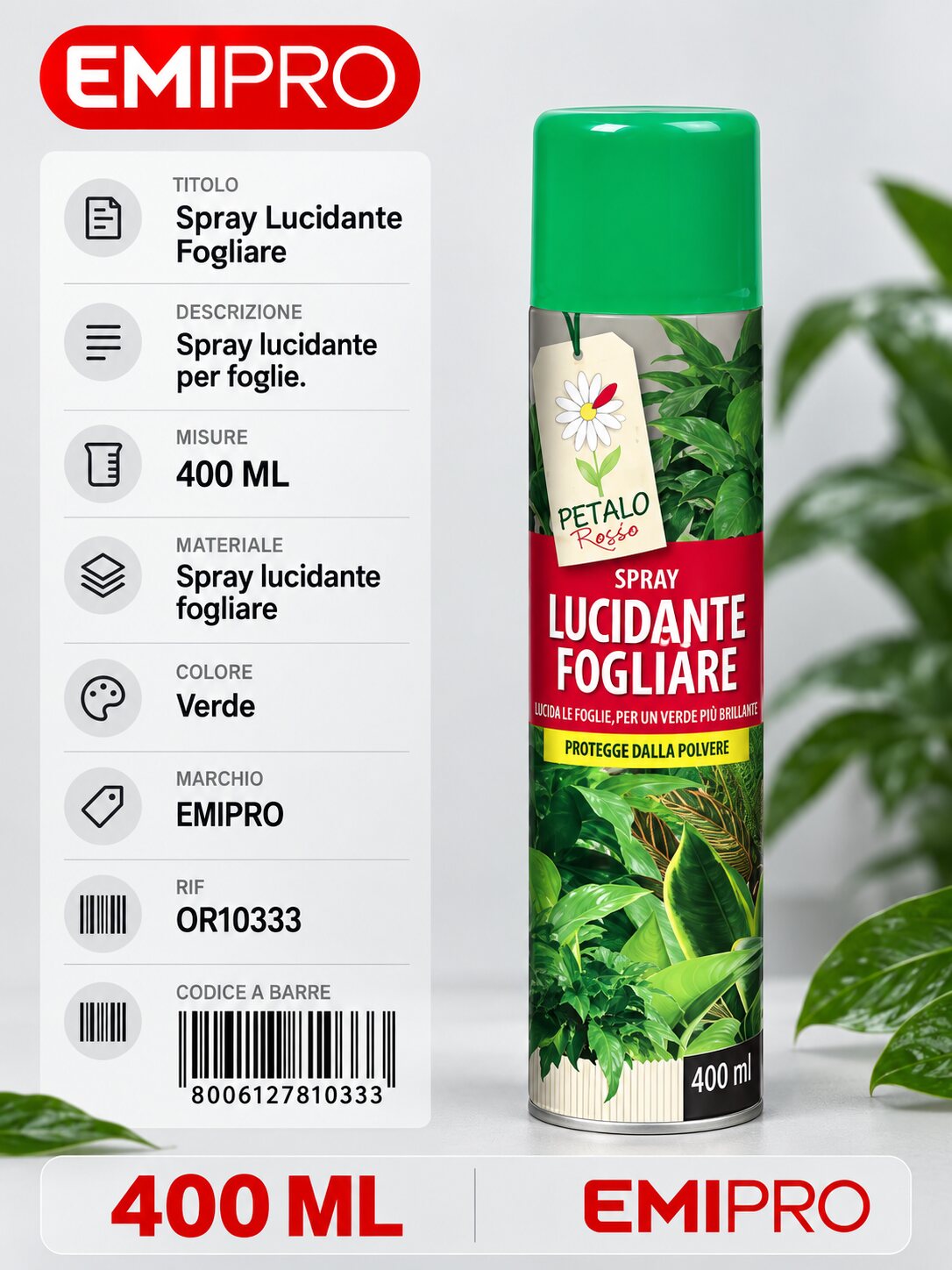 SPRAY LUCIDANTE FOGLIARE 400ML