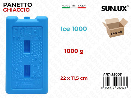 Panetto Ghiaccio Ice 1000GR 22*11.5CM