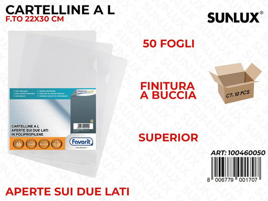 Fav. Cartelline L 50/Pz Buccia Superior